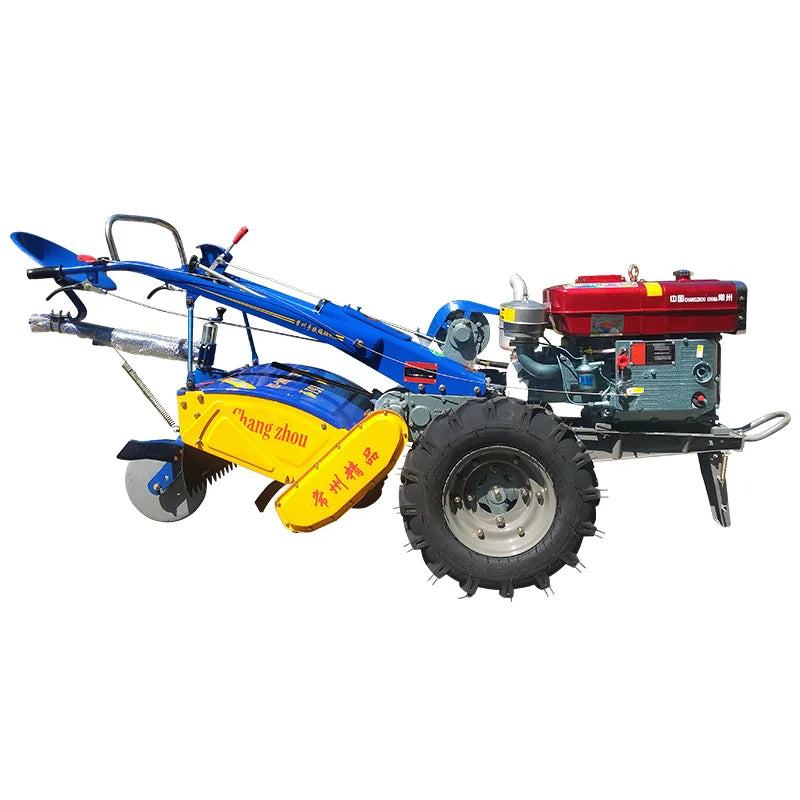 🚜 Trattore Agricolo a Piedi 22HP con Fresa Rotativa - Multifunzione per Agricoltura