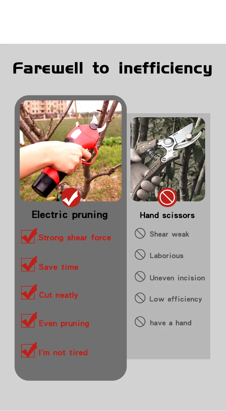 10.8V Cordless Pruner SC-2601 – Potatura Efficiente e Precisa