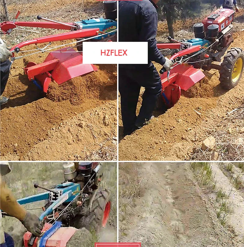 🚜 Trattore Agricolo a Piedi 22HP con Fresa Rotativa - Multifunzione per Agricoltura