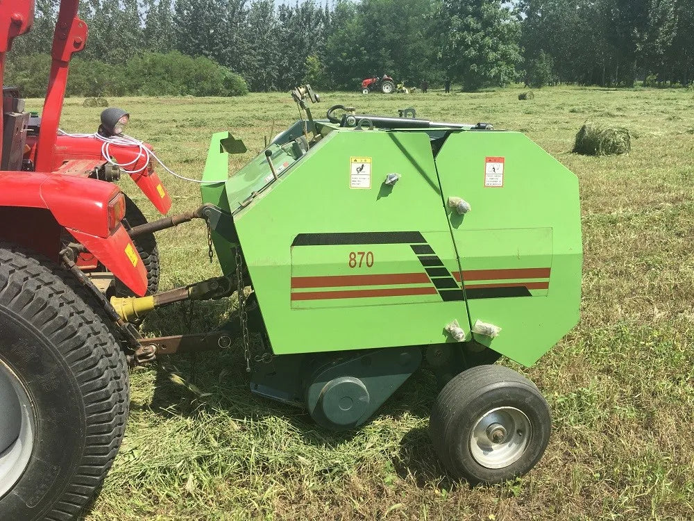 🌾 Mini Pressa per Rotoballe – Raccolta e Imballaggio di Paglia e Fieno per Trattori 20-50HP