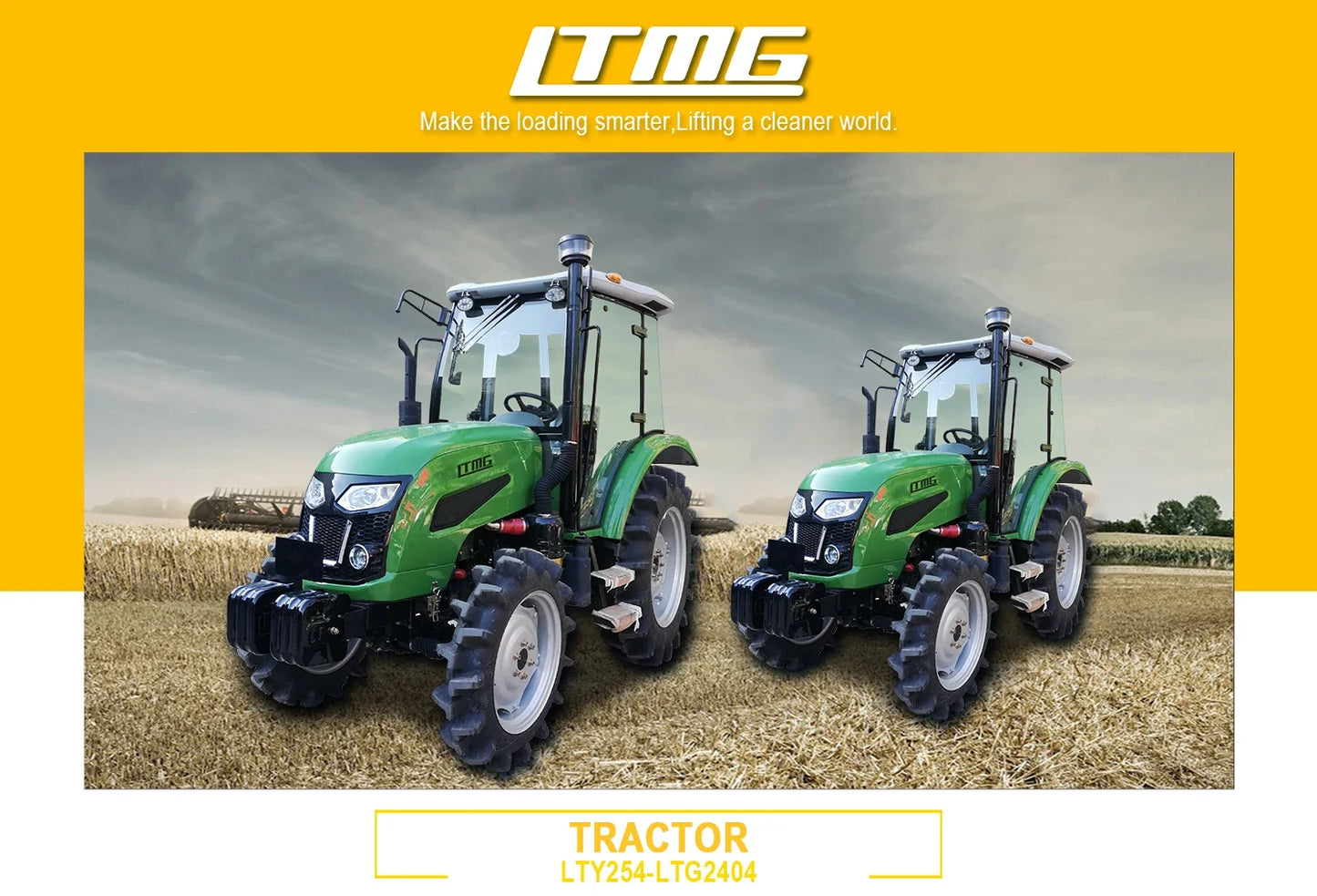 🔹 Trattore 4X4 40-100HP con Caricatore Frontale - Perfetto per Agricoltura e Giardinaggio!