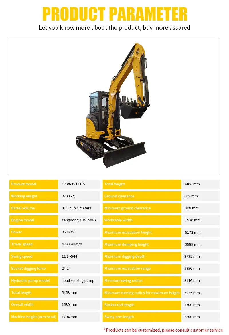 🚜Escavatore Cingolato Idraulico 3T – Potenza e Precisione per Ogni Lavoro