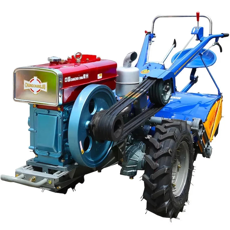 🚜 Trattore Agricolo a Piedi 22HP con Fresa Rotativa - Multifunzione per Agricoltura