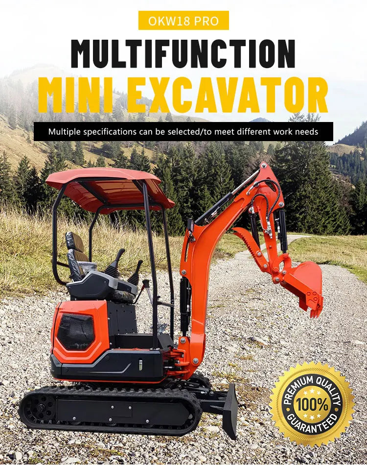 🚜 Mini Escavatore 1.8 Ton, Escavatore Kubota, Micro Digger Idraulico, Escavatore per Agricoltura, Escavatore Cingolato Compatto, Piccolo Escavatore per Fattorie, Mini Digger per Costruzioni

 