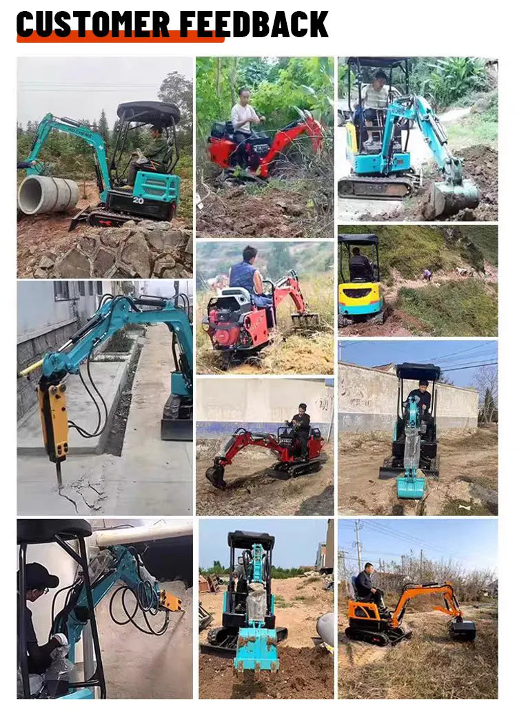 🚜 Mini Escavatore 2.2 Ton, Escavatore Cingolato Compatto, Micro Escavatore per Agricoltura, Escavatore Idraulico Piccolo, Digger 2 Ton, Mini Escavatore Economico