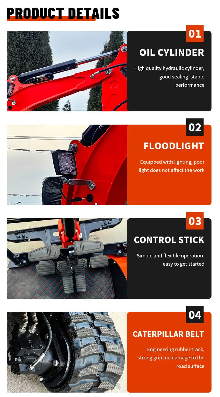 ✅ Mini Escavatore 2.2 Ton | Motore Kubota | Certificazione EPA Euro 5 | Ideale per Agricoltura e Costruzioni