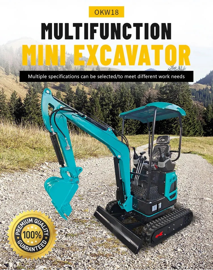 🚜 Mini Escavatore 1.8 Ton Diesel – Compatto, Potente e Affidabile!