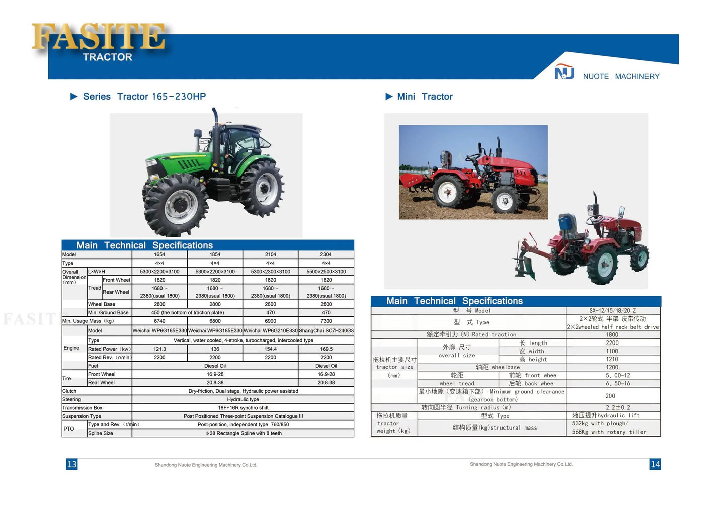 🚜 Trattore Agricolo 18HP-33HP 4WD – Versatilità e Potenza per la Tua Azienda!