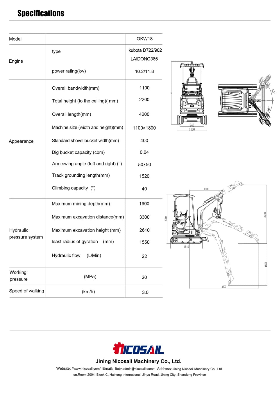 🚜Mini Escavatore 1.8 Ton – Potenza Compatta per Ogni Lavoro