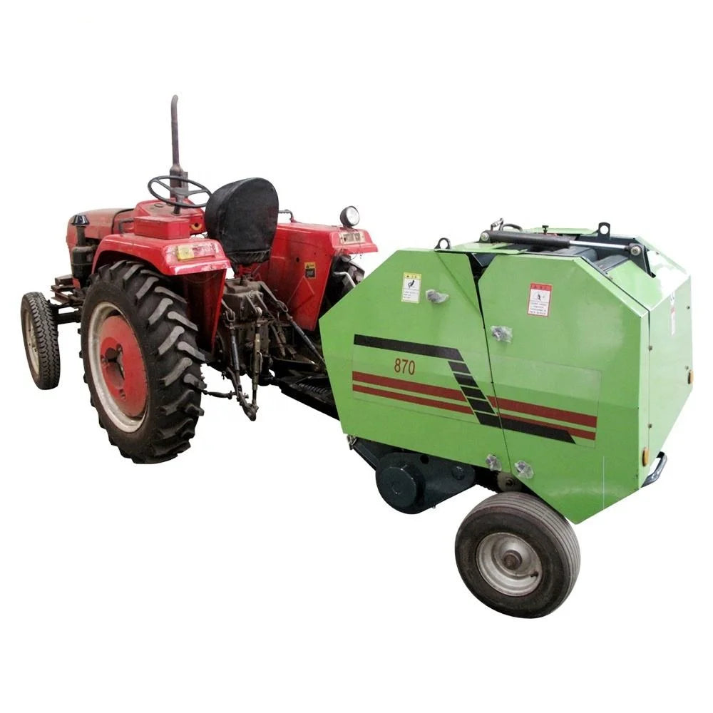 🌾 Mini Pressa per Rotoballe – Raccolta e Imballaggio di Paglia e Fieno per Trattori 20-50HP