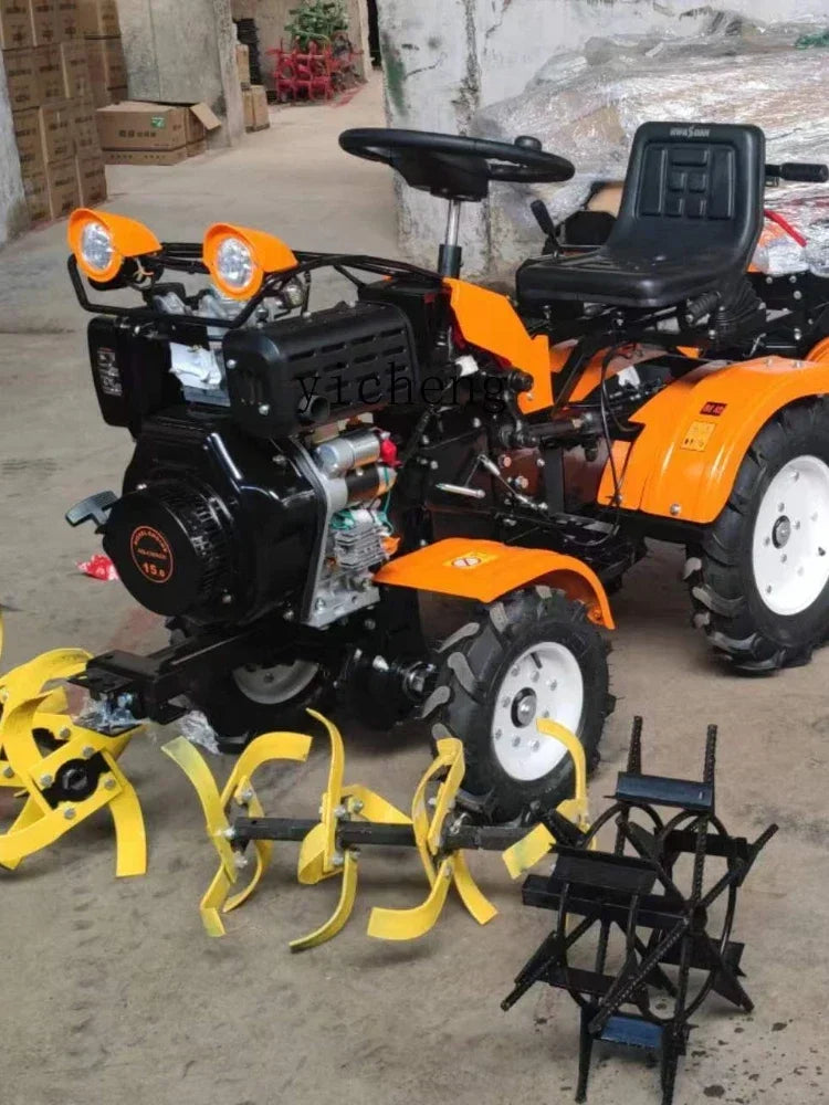 🚜 XL HSD Ride Mini Tiller R001 - Mini Trattore per Lavorazione del Terreno